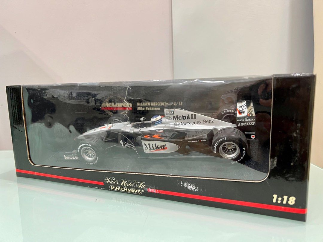 Photo Ancienne F1 - Mika Hakkinen McLaren MP4-15 DNF Brésil 2000 - Vintage