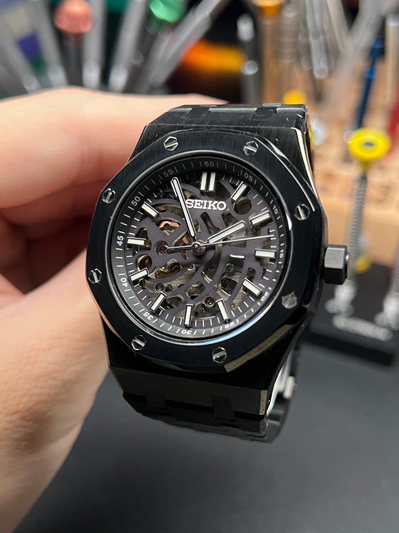 MOD] Seiko Skeleton with NH70 Movement, Men's Fashion, Watches &  Accessories, Watches on Carousell