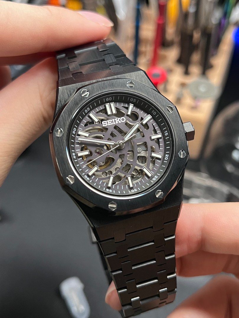 MOD] Seiko Skeleton with NH70 Movement, Men's Fashion, Watches &  Accessories, Watches on Carousell
