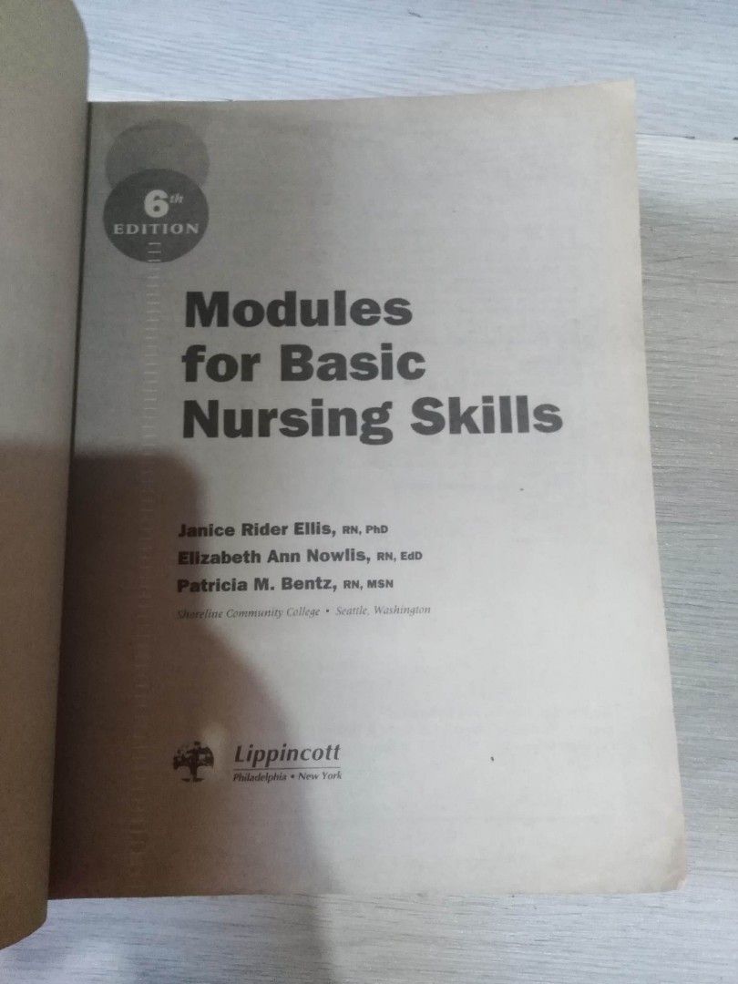 Modules for basic nursing skills volume 1 and 2 on Carousell