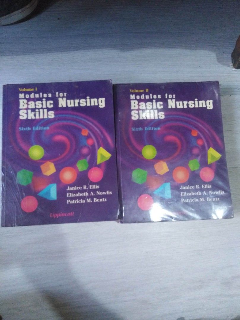 Modules for basic nursing skills volume 1 and 2 on Carousell