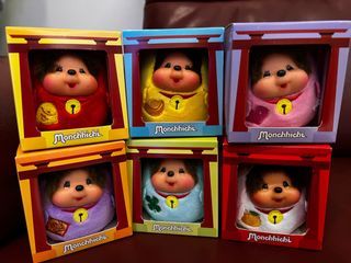 全新未拆盒Monchhichi 招財貓系列