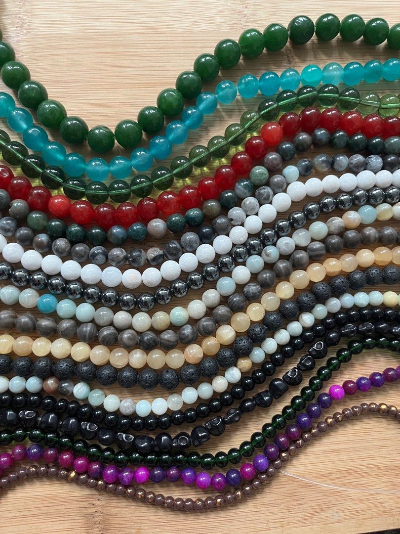 Red natural stone new arrivals beads