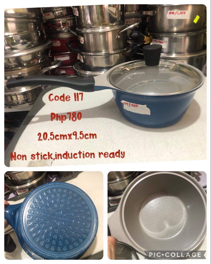 Neoflam Happy Call Tefal Germany nonstick (Category: Cookware & Accessories) located in Manila. Submitted by akotisay (Listing ID 1224243988, Image 2). Description: ‼️NEE ARRIVAL‼️BRANDED‼️ Colored Sauce Pan COOKWARE Surplus From Japan | England | Korea ✔️ 2nd hand po ito ✔️ bawal sa maselan ✔️ actual photo already posted ✔️ Payment first ✔️ NO COD How to MINE? 1. COMMENT “MINE” 2. PM screenshot of the items 3. PM your “DETAILS” NAME, DELIVERY AD