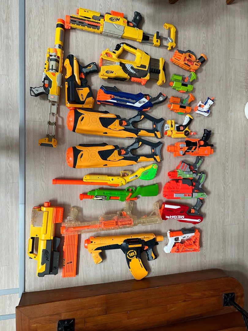 Nerf Guns on Pegboard How to Organize Your Collection for Quick Access and Maximum Fun!