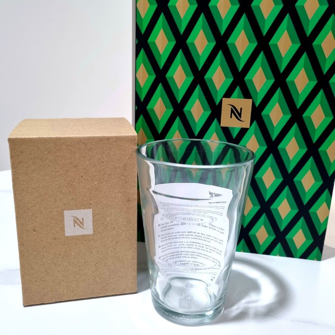 Nespresso View Recipe Glass 350ml, Furniture & Home Living, Kitchenware