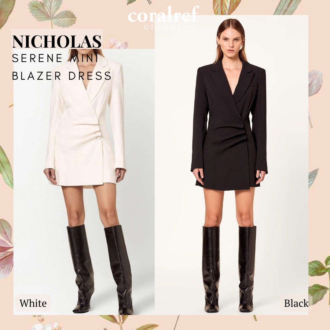 White and new arrivals black blazer dress