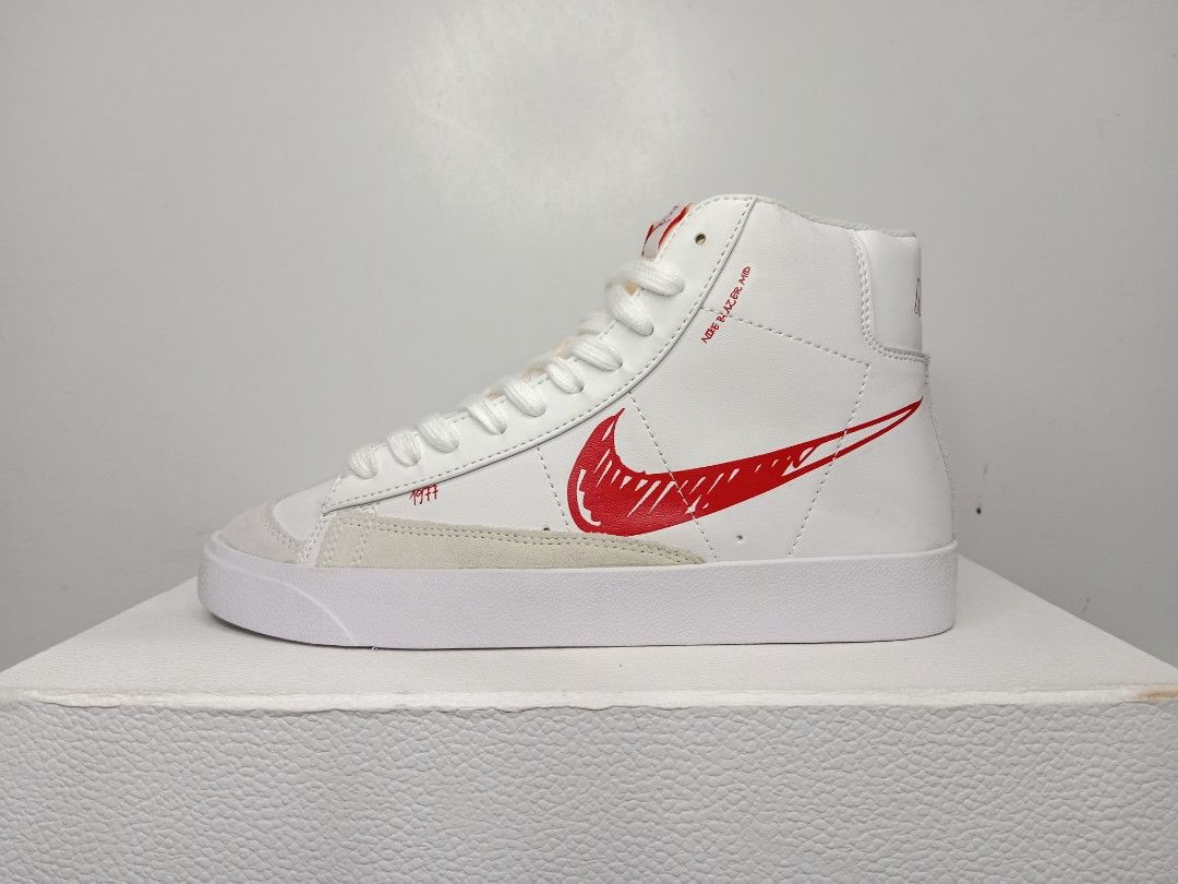 Nike blazer mid 77 sketch white red
