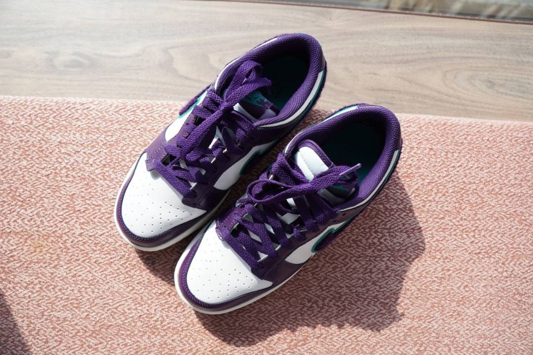 Nike Dunk Low 'Chenille Swoosh - Grand Purple', 男裝, 鞋, 波鞋