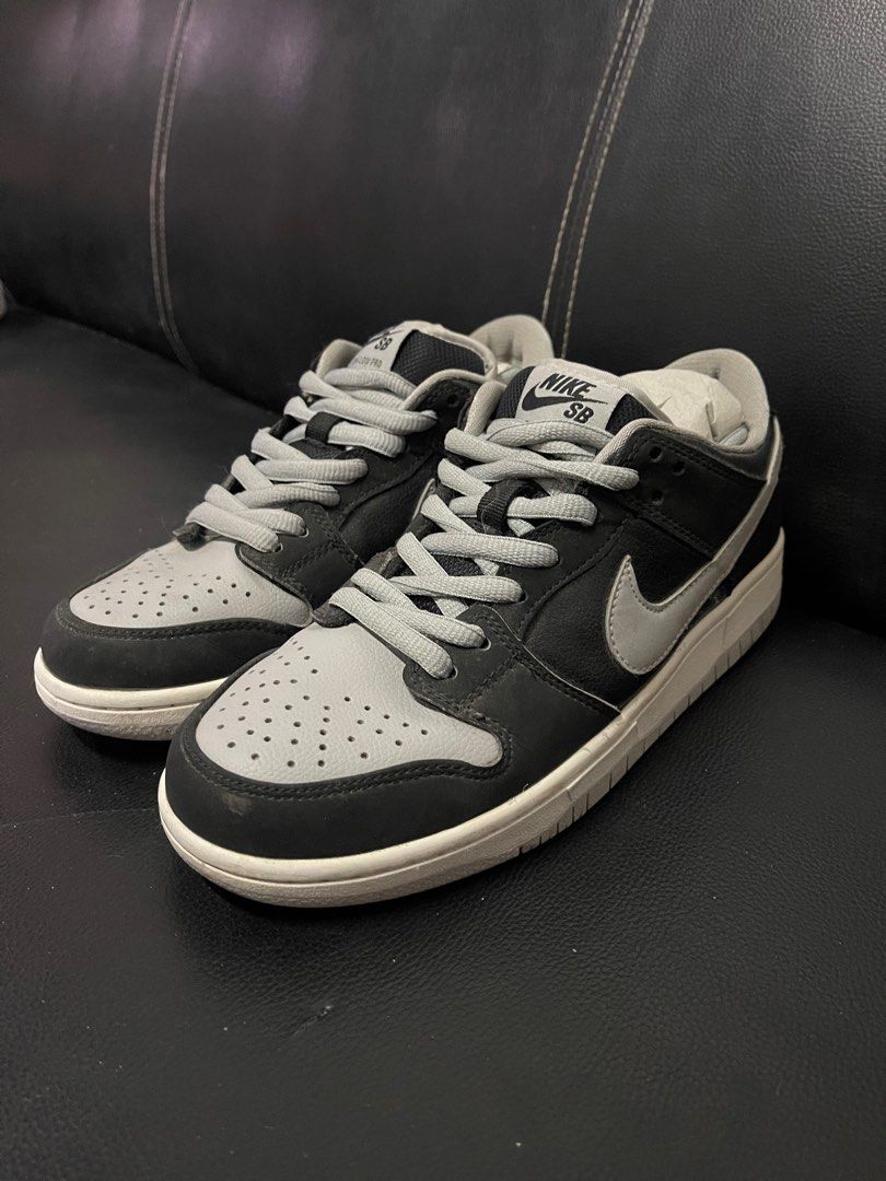dunk low black grey