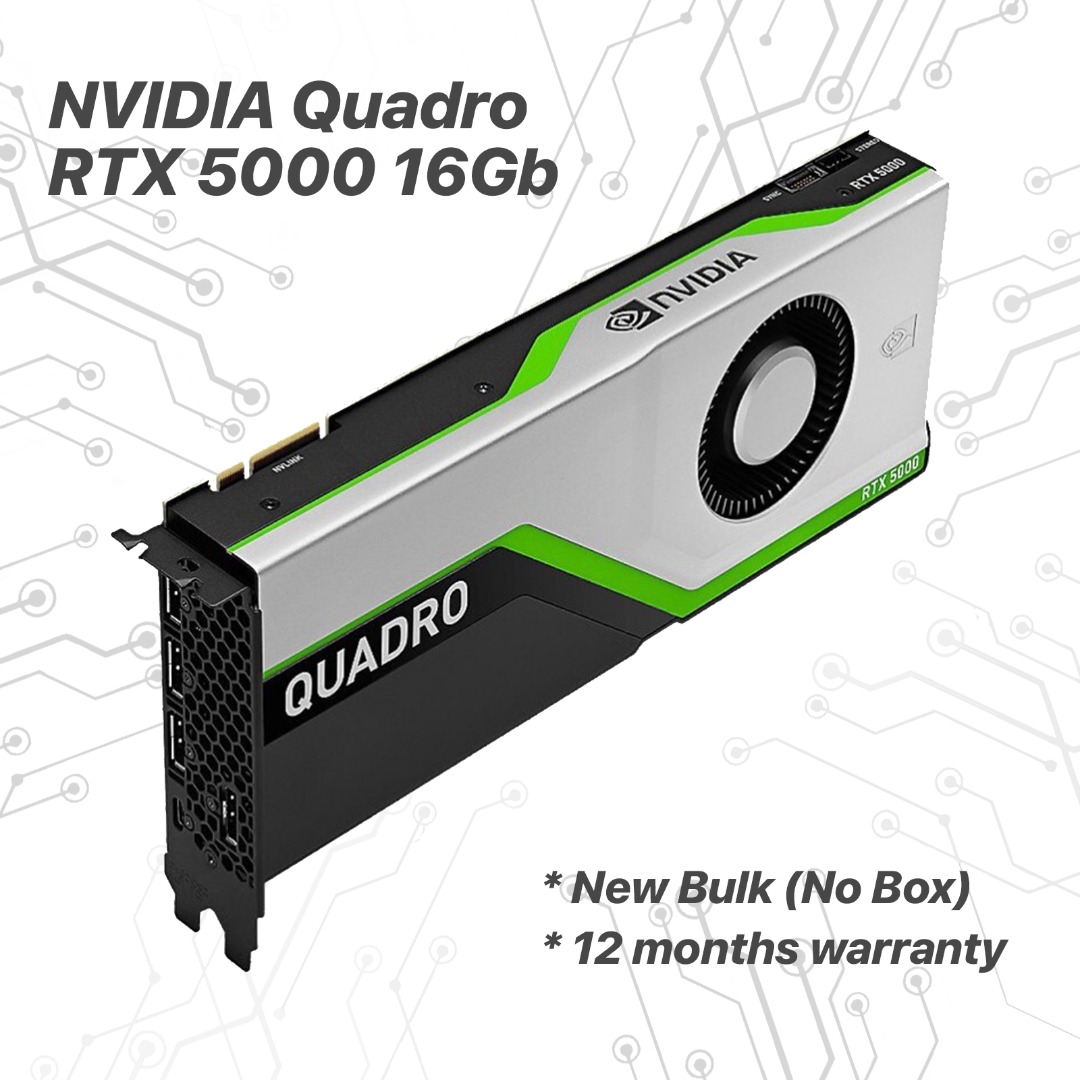 nVidia Quadro RTX 5000 16Gb Professional Graphics Card