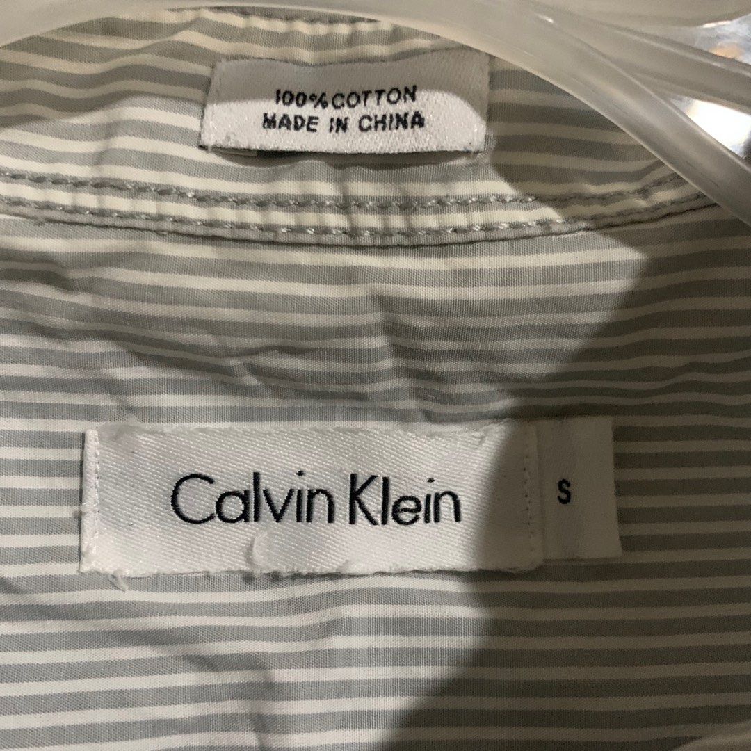 Original Calvin Klein Polo Stripes, Women's Fashion, Tops, Longsleeves on  Carousell