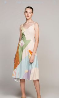 Our Second Nature Morning Cotton Midi Dress (Size XS)