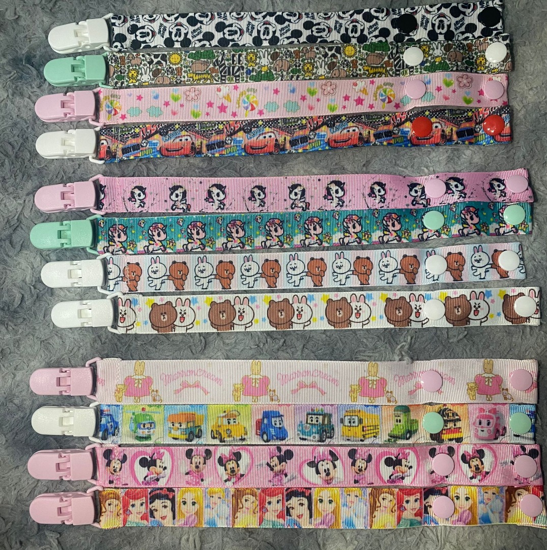 Pacifier Clips many cartoons baby outdoor infant kids better hygiene