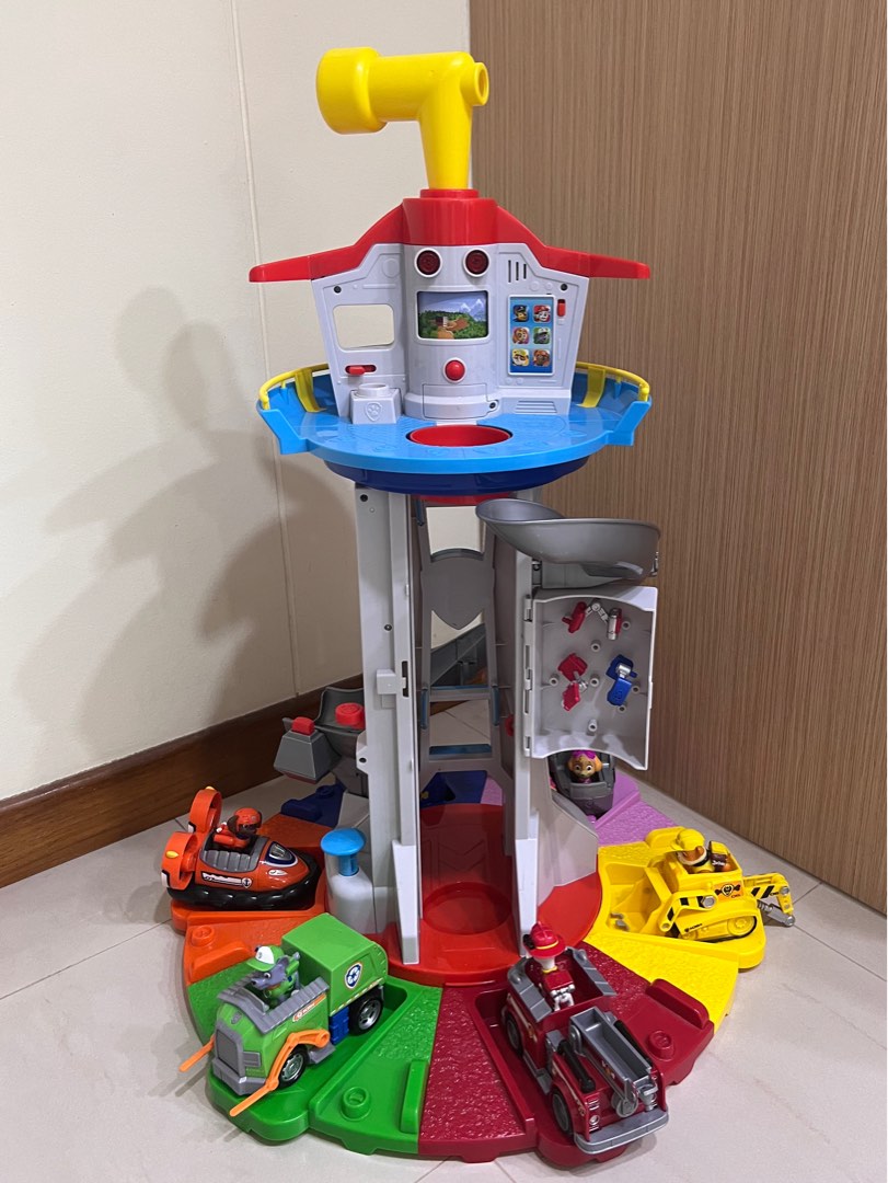 Paw patrol tower cars top