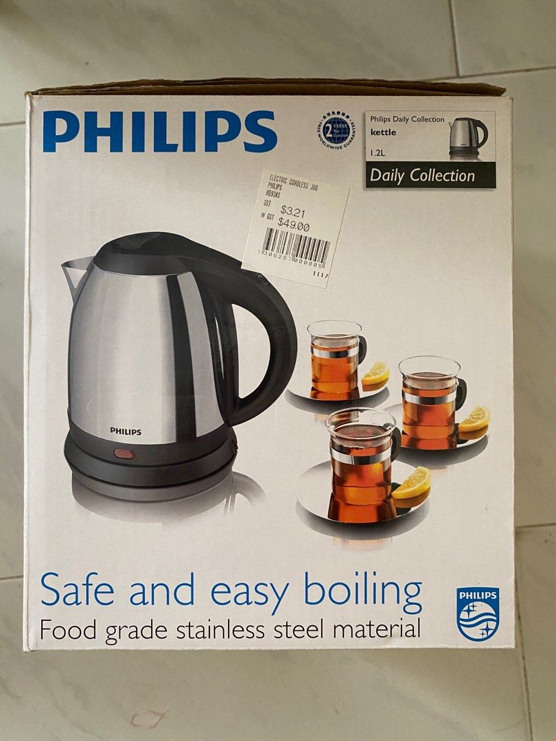 Philips electric kettle 1.2 litres, TV & Home Appliances, Kitchen