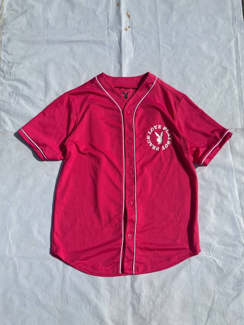 PLAYBOY Baseball Jersey, Men's Fashion, Tops & Sets, Tshirts & Polo