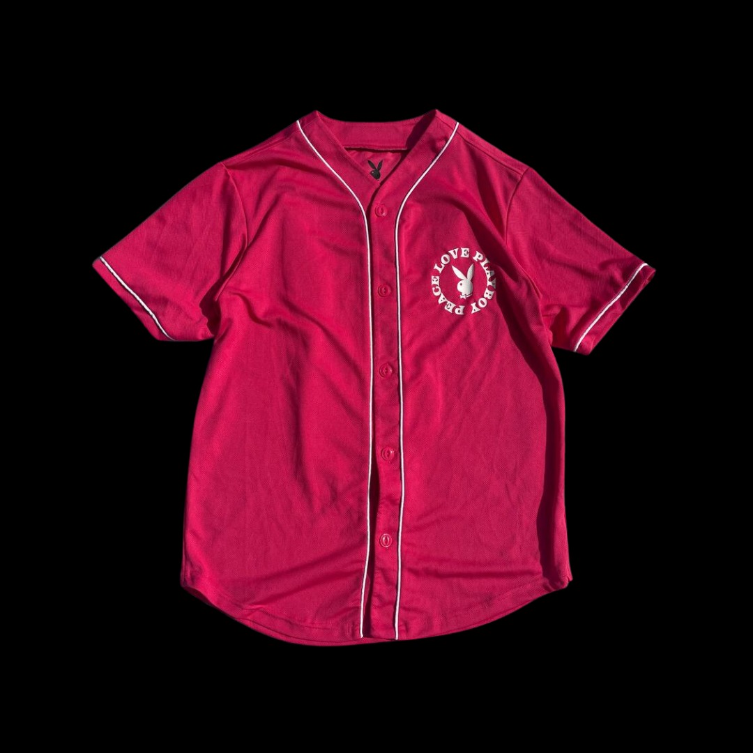 PLAYBOY Baseball Jersey, Men's Fashion, Tops & Sets, Tshirts & Polo