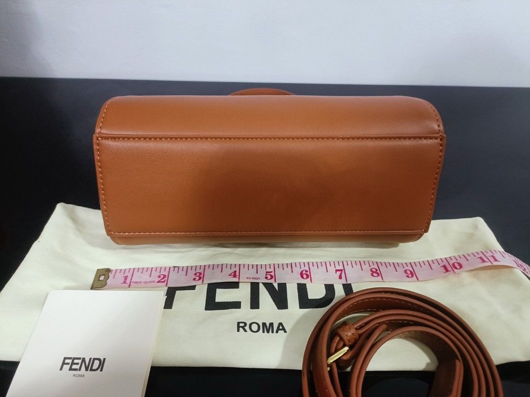 Preloved Fendi peekaboo (Category: Luxury Bags & Wallets) located in Cebu City. Submitted by day.98 (Listing ID 1224146808, Image 3). Description: selected from japan surplus pure leather genuine leather two way bag meduim size with dust bag& cer. card no flaws.