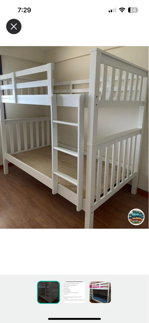 Rarely used bunk bed for sale, Furniture & Home Living, Furniture, Bed