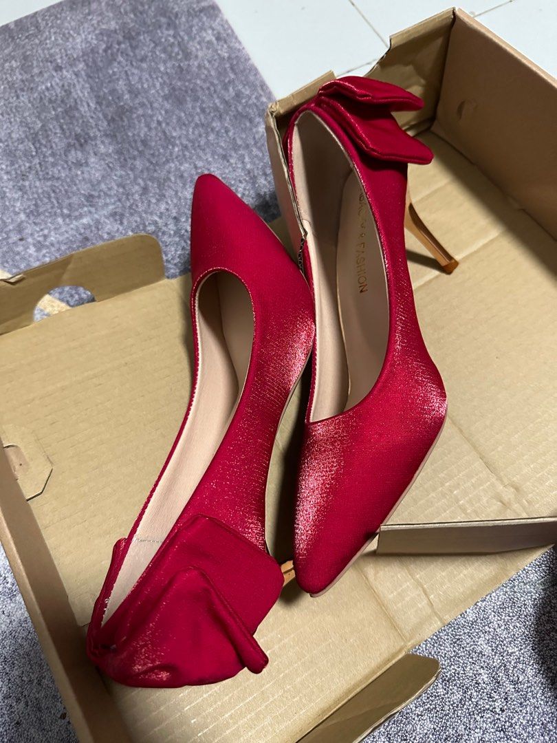 Red Heels for wedding Women s Fashion Footwear Heels on Carousell