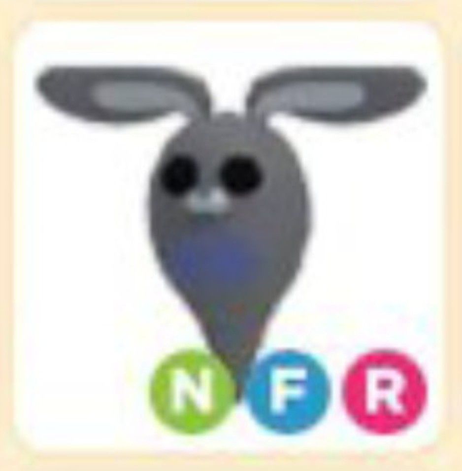 Roblox Adopt Me Neon Fly Ride Ghost Bunny, Video Gaming, Gaming ...