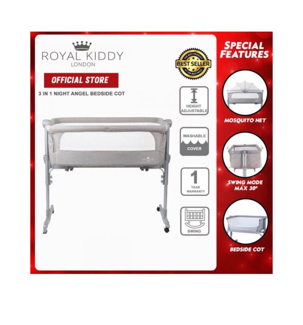 Royal kiddy 3 in 1 baby cot, Babies & Kids, Baby Nursery & Kids