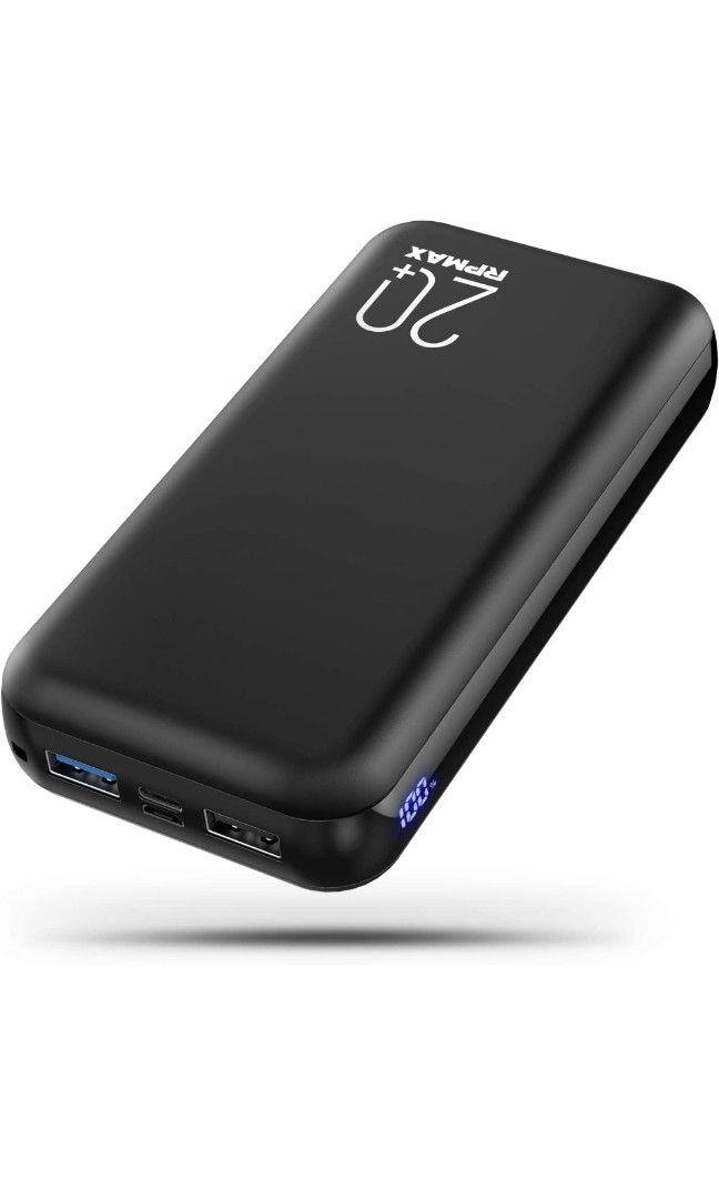 RPMAX Portable Charger Power Bank 26800mAh with Hidden LED Display & 2