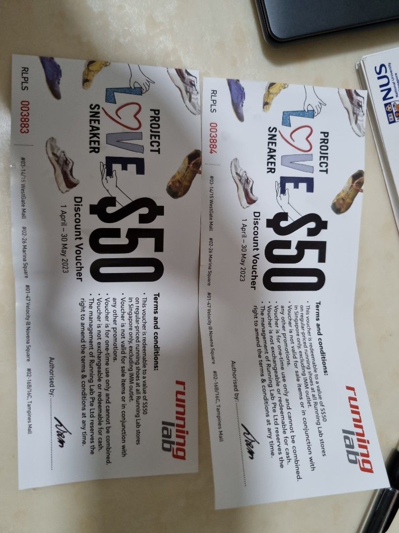 Running Lab Vouchers 2023