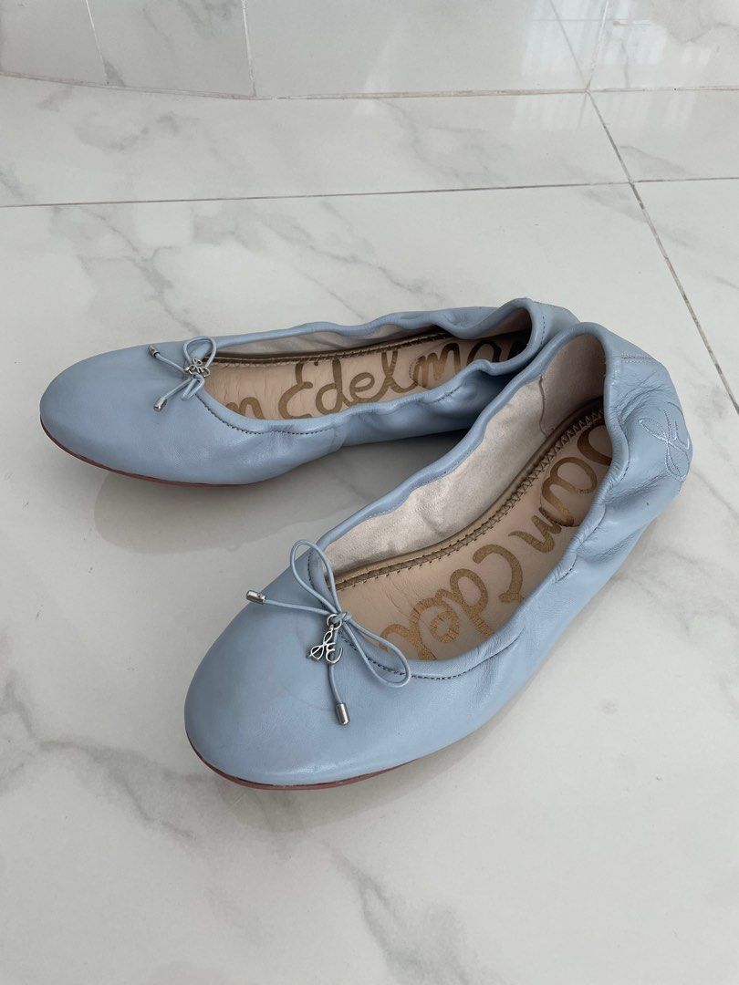 Sam Edelman Blue Felicia Ballet Flats sz 10 Women s Fashion Footwear Flats on Carousell