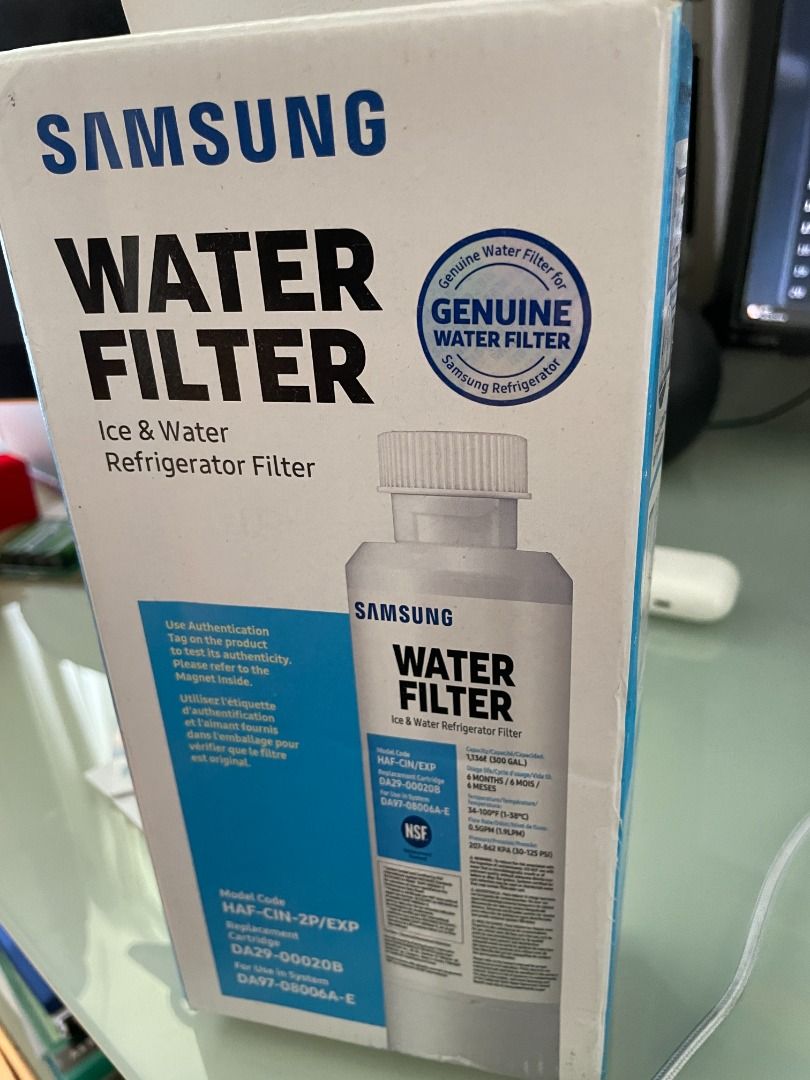 Samsung Refrigerator Ice & Water Filter HAFCIN2P/EXP 2pack, TV