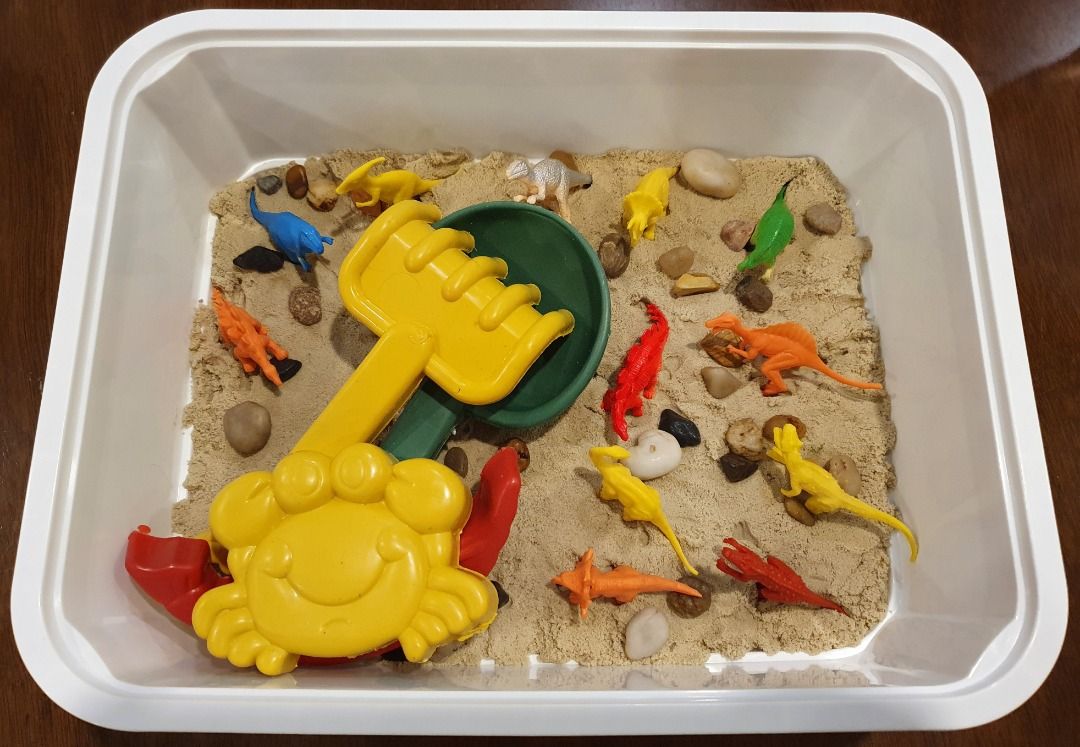 Sensory Bins (can also customize your own) (Category: Infant Playtime) located in Quezon City. Submitted by hh.tt (Listing ID 1224210448, Image 3). Description: 📌 SENSORY BINS FOR SALE 📌 A fun and messy sensory play for kids ages 1.5 above. You can also customize your own bin! 😎 BENEFITS OF TACTILE OR SENSORY PLAY 🌟 Tactile or sensory play is a great way to learn and practice a child's fine motor skills 🌟 It stimulates the brain 🌟 Supports 