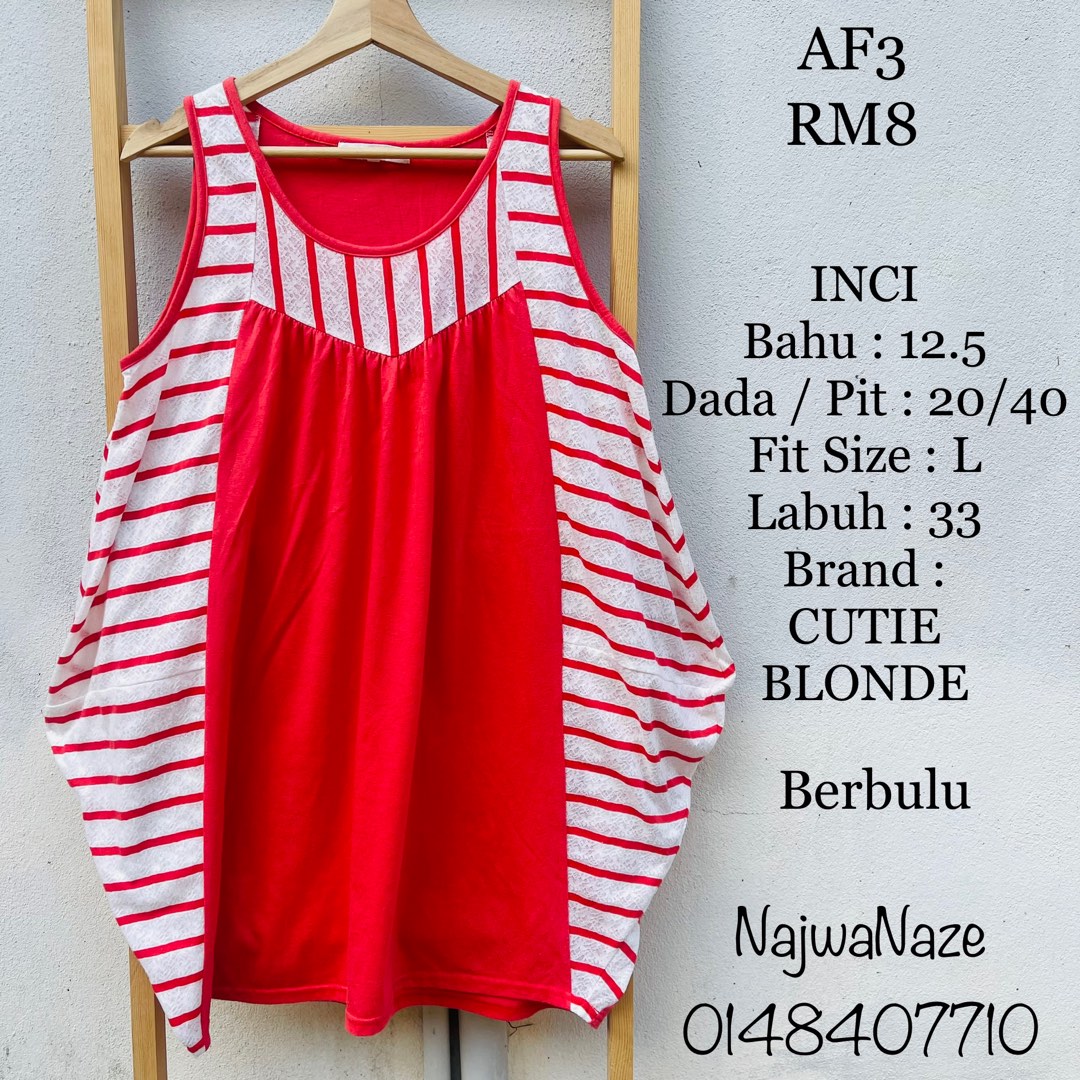 SINGLET LABUH / LONG SINGLET PRELOVED [ BUNDLE ], Women's Fashion, Tops
