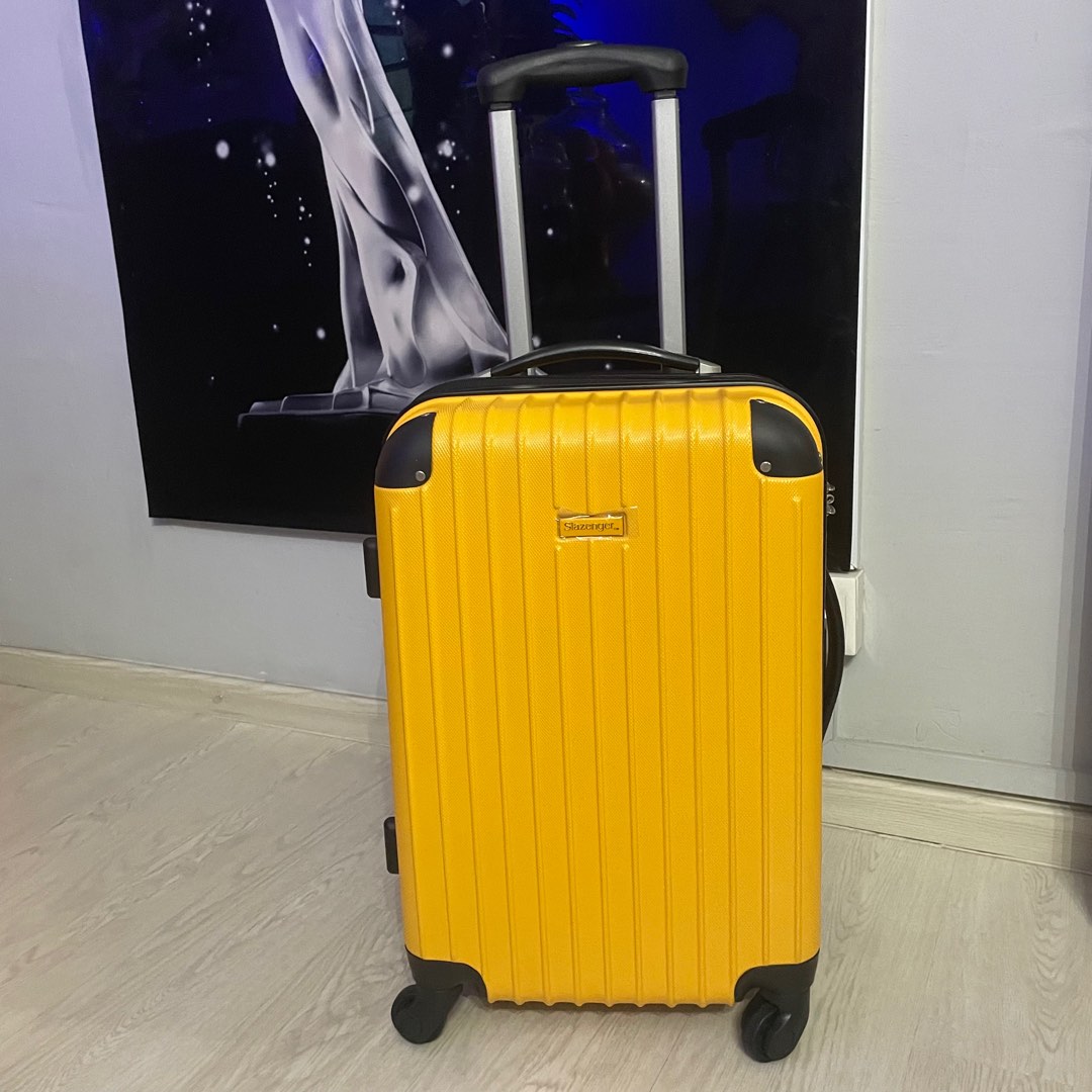 Slazenger Yellow 20 in International Carry On Expanded 4 Wheels