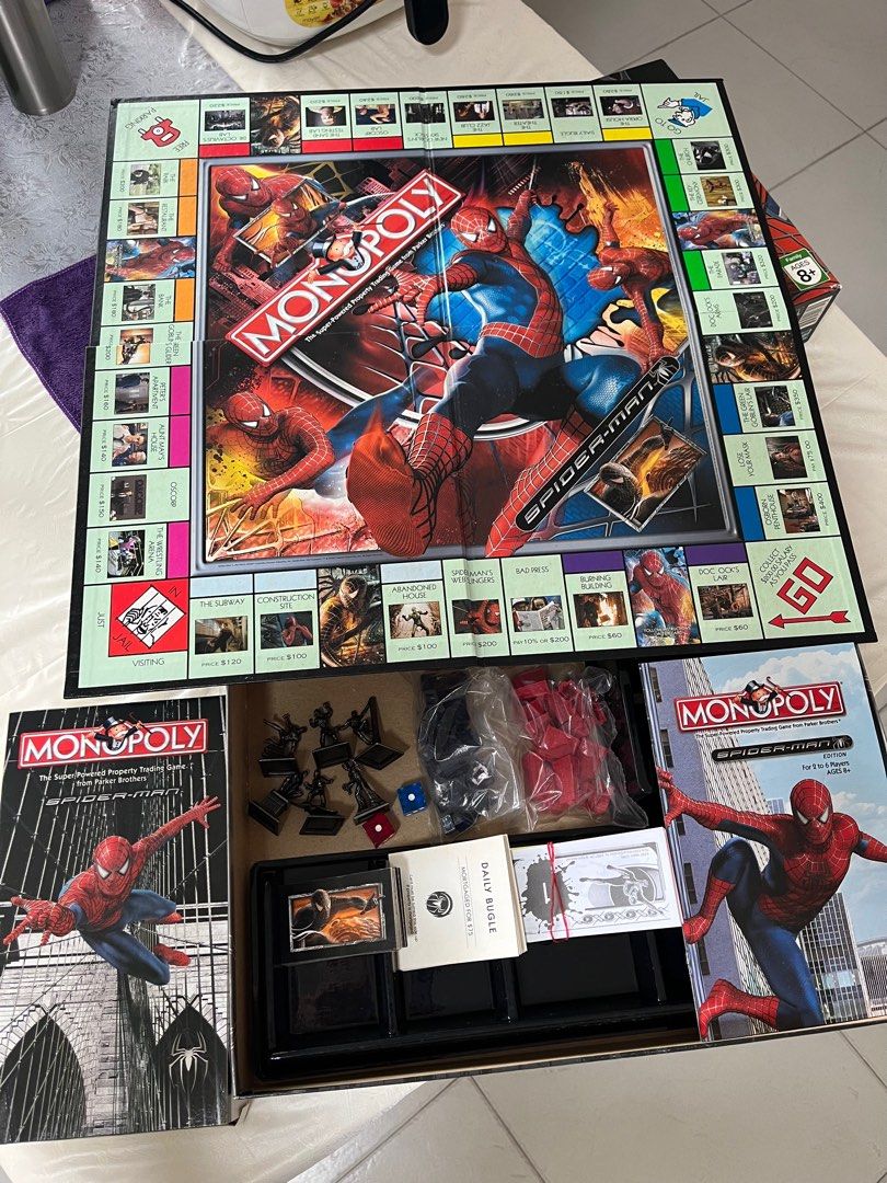 Spider Man Monopoly, Hobbies & Toys, Toys & Games on Carousell
