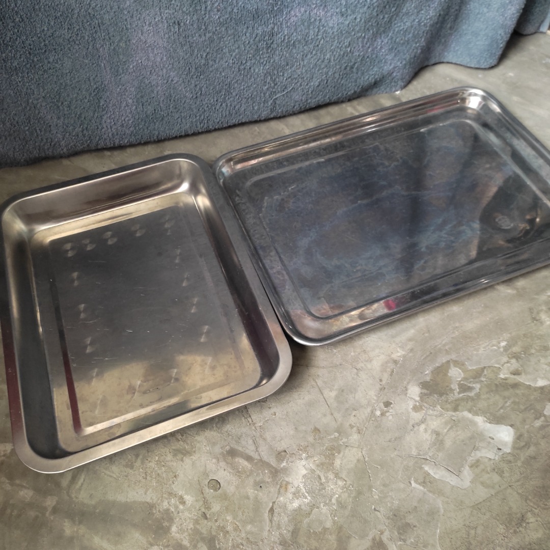 Stainless Steel Flat Trays Multi Purpose Tray Stainless Steel on Carousell