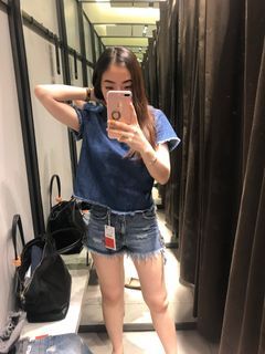 Stradivarius Denim Top