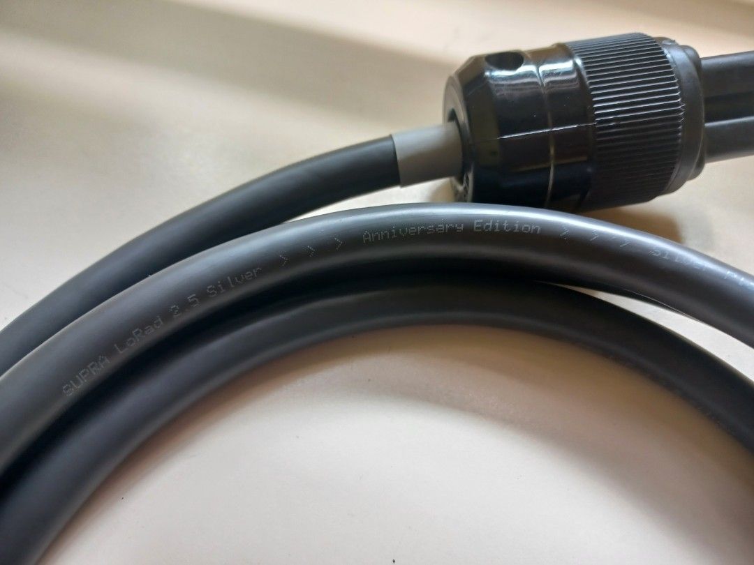 Supra Lorad 2.5 SPC US mains power cable, Audio, Other Audio Equipment