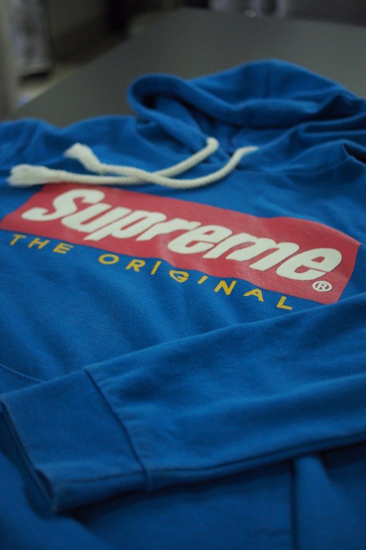 Supreme Hoodie Blue Colour Men s Fashion Tops Sets Hoodies on