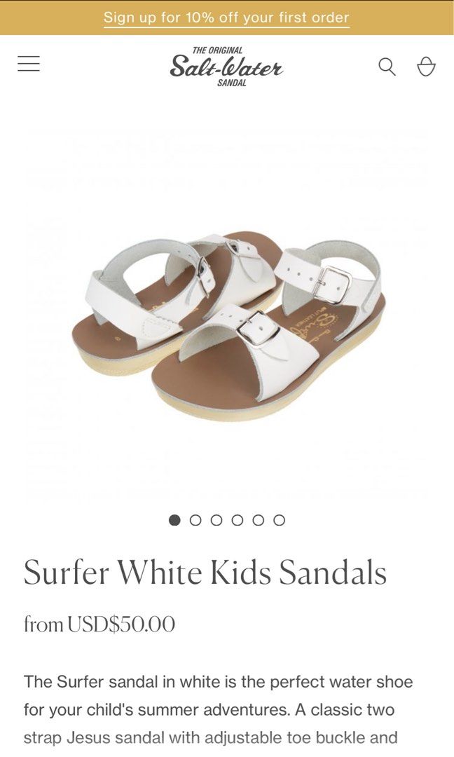 White jesus sandals store