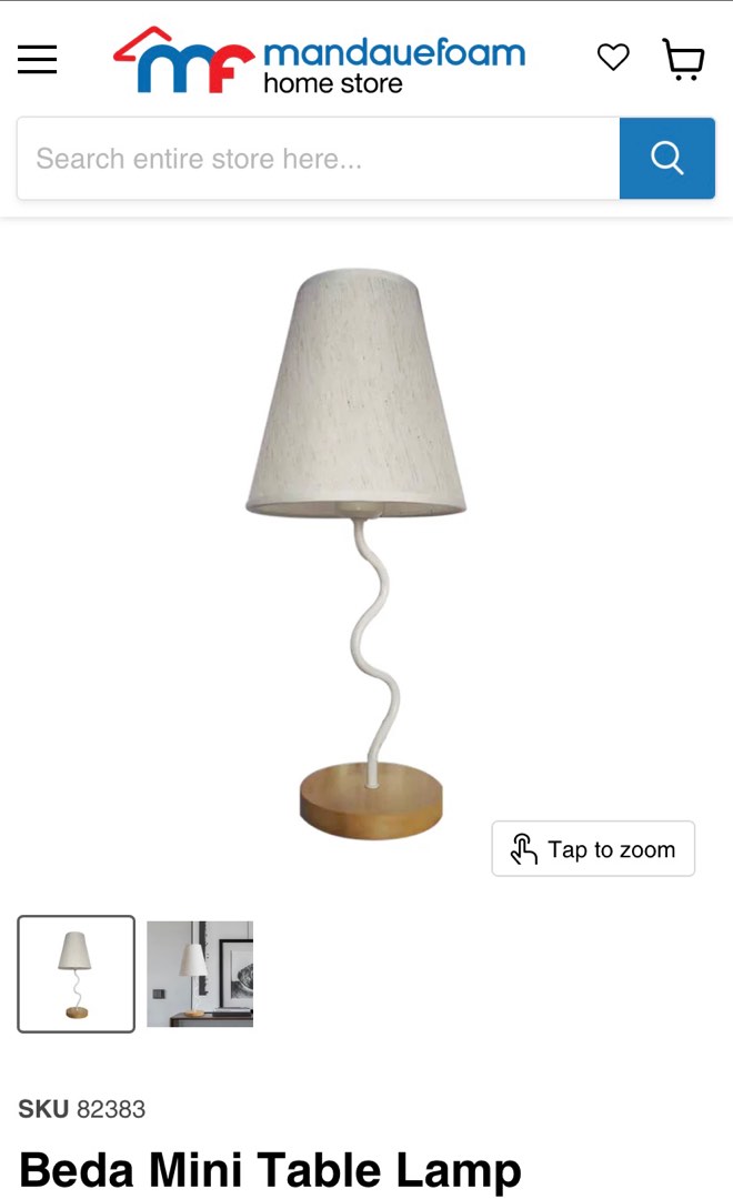 Table Lamp from Mandaue Foam on Carousell