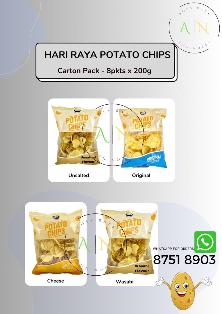 Tai Sun Hari Raya potato chips, Food & Drinks, Packaged & Instant Food ...