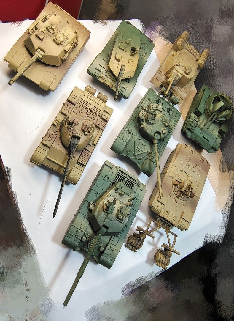 TANK MODELS:8 TYPE MODELS TANKS, Hobbies & Toys, Toys & Games on Carousell