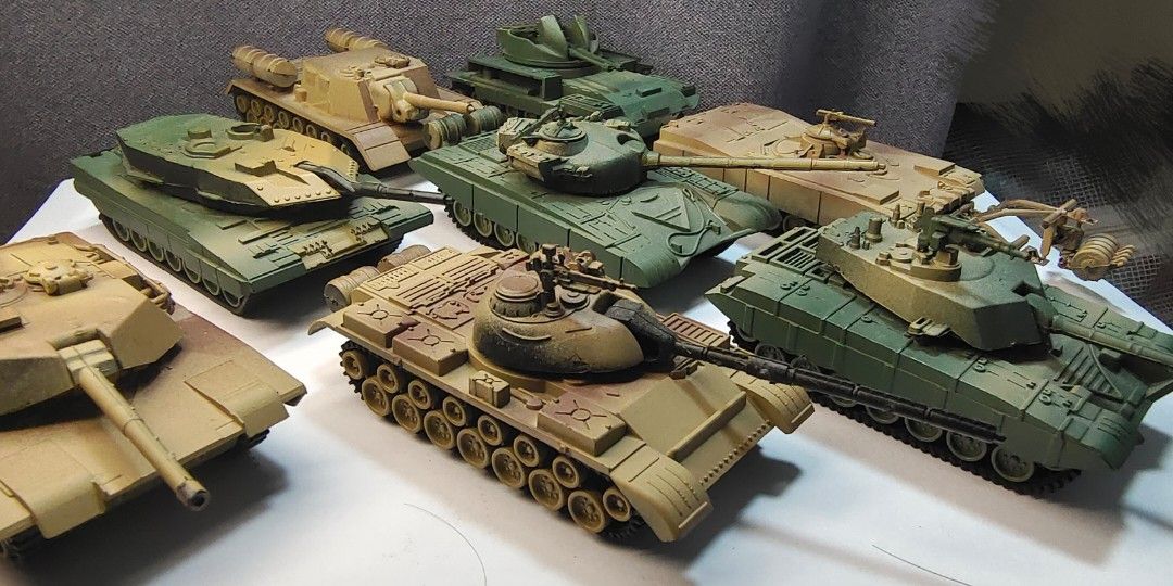 TANK MODELS:8 TYPE MODELS TANKS, Hobbies & Toys, Toys & Games on Carousell