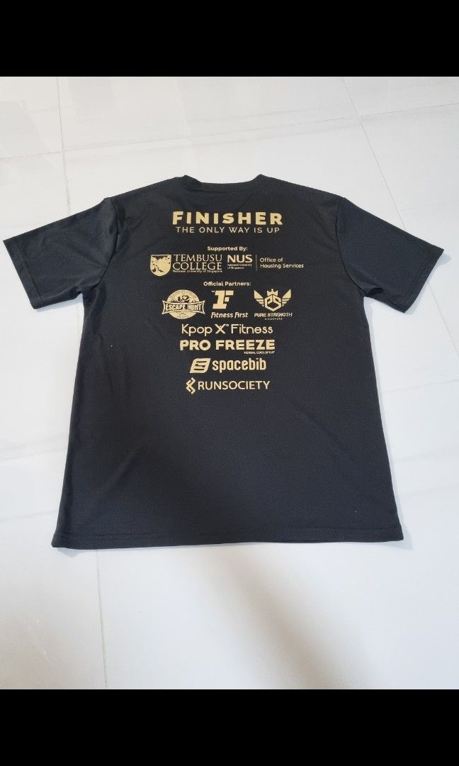 Tembusu Vertical Marathon 2020 Finisher Tee, Men's Fashion, Tops