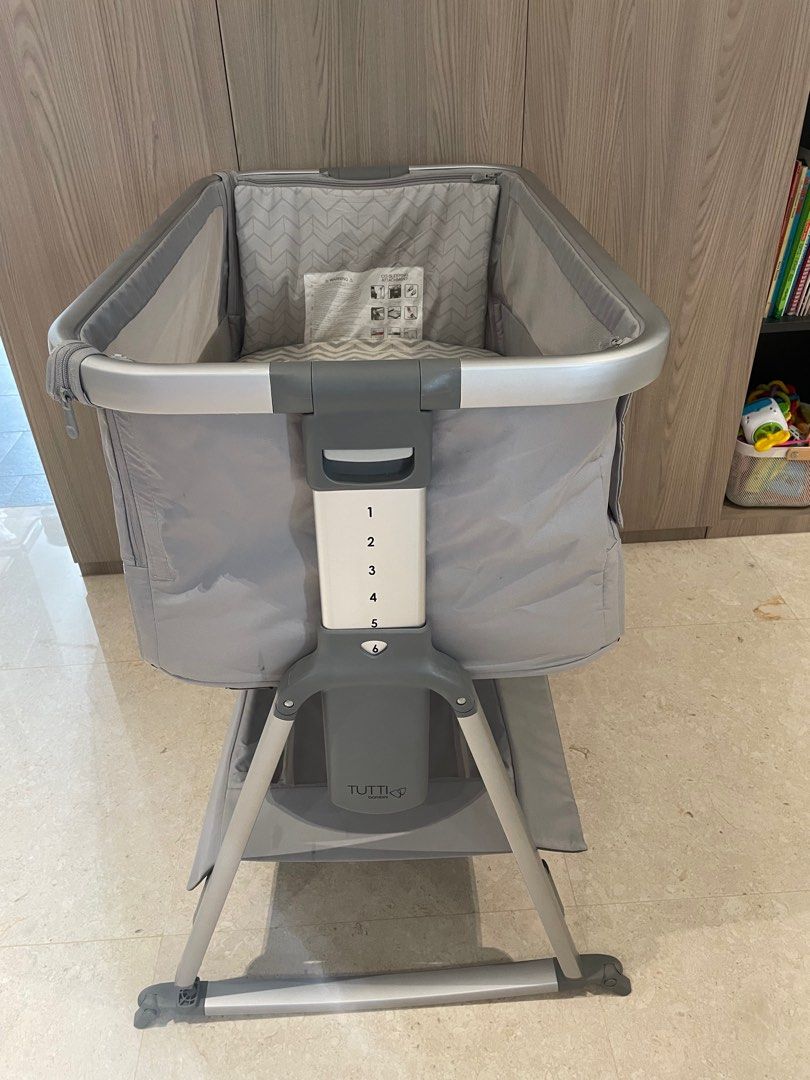 Tutti Bambini CoZee Air Bedside Co-Sleeper Crib With Rocking Feet ...