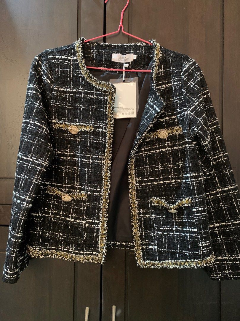 Tweed Jacket, Women's Fashion, Coats, Jackets and Outerwear on Carousell