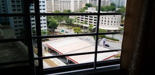 Unblocked airy Master Bedroom for rental with 1 attached bathroom & AC, Wifi, bed frame 