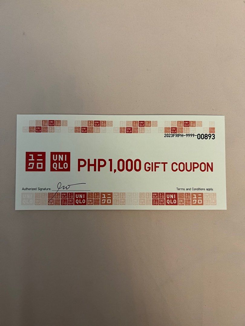 Uniqlo Gift Certificate on Carousell