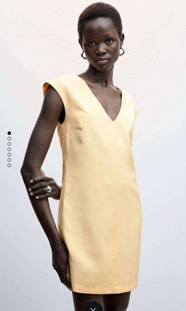 V NECK dress mango Women s Fashion Dresses Sets Dresses on Carousell